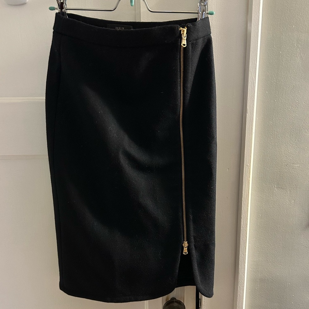 J. Crew Classic Black Pencil Skirt